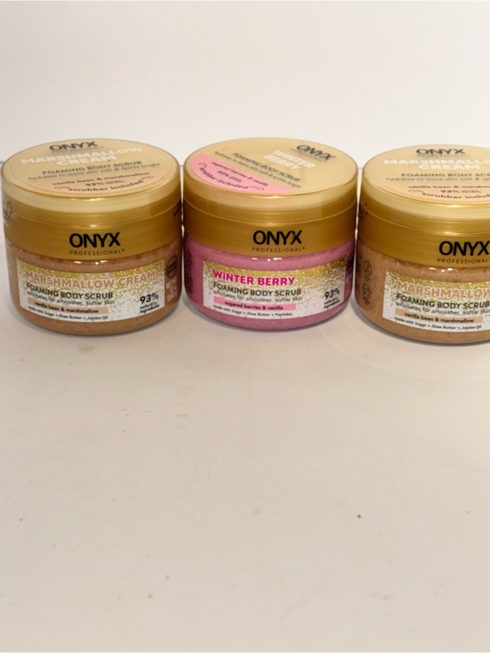 Onyx Winter Berry Foaming Body Scrub Bundle Discontinued scents-Brand New